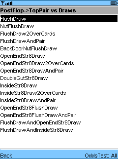 Library - PostFlop->TopPair vs Draws Screen