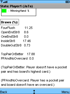 Partial Simulation - Stats Screen Draws