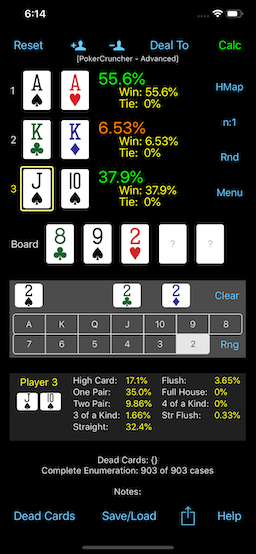 PokerCruncher - Basic Calculation