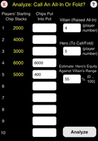 ICM Cruncher - Analyze Call An All-In Or Fold?