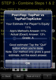 Poker Odds Teacher - STEP 3 Answer