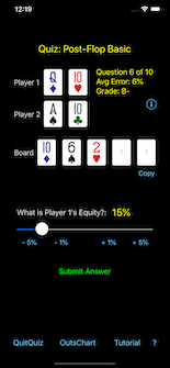 Hold'em Odds Quizzer - Post-Flop Basic Question