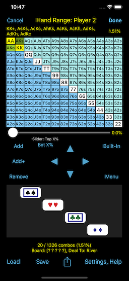 PokerCruncher - Hand Combos (Weights): AKs