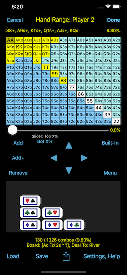 PokerCruncher - View Card Removal Effect - OFF