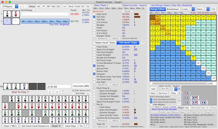 PokerCruncher-Mac - Using The "-" (Delete) State