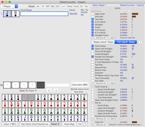 PokerCruncher-Mac - Full Stats And Features For Deal-To-Turn